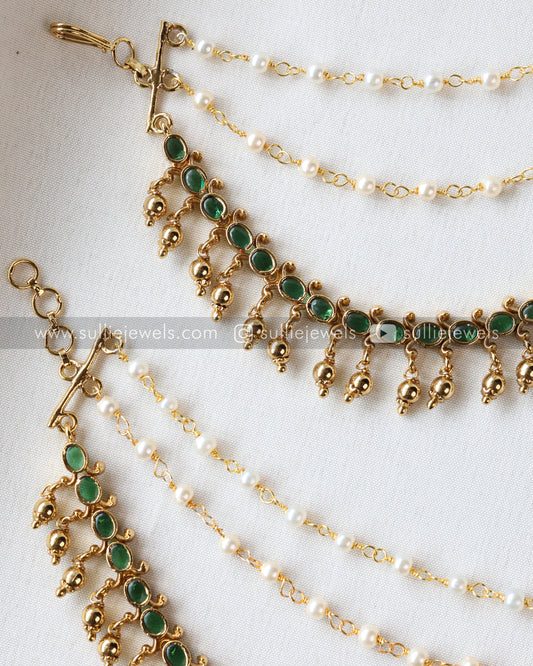 Premium Green 3 layer Earchain / Maatti