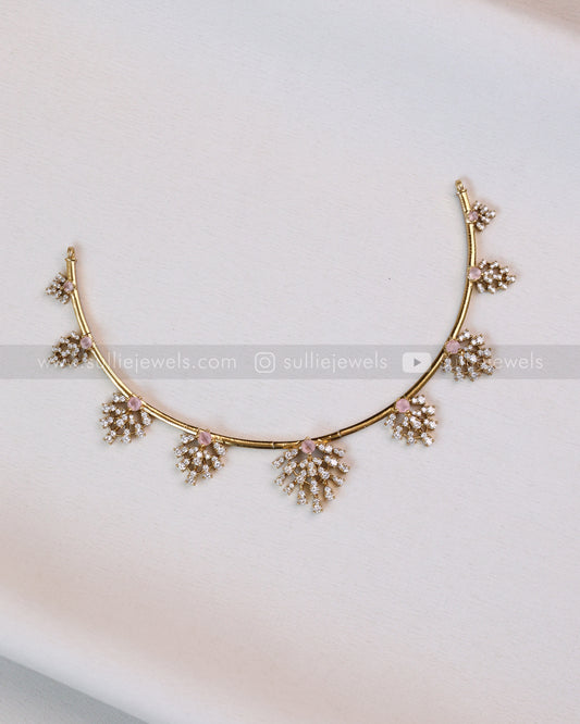 AD Leaf Colour Stone Hasli with Stud