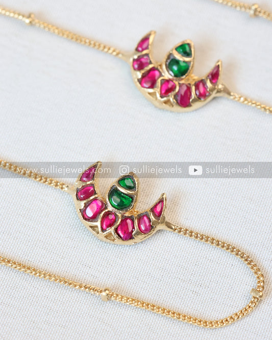 Ardha Chandra Design Minimal Kemp Anklet