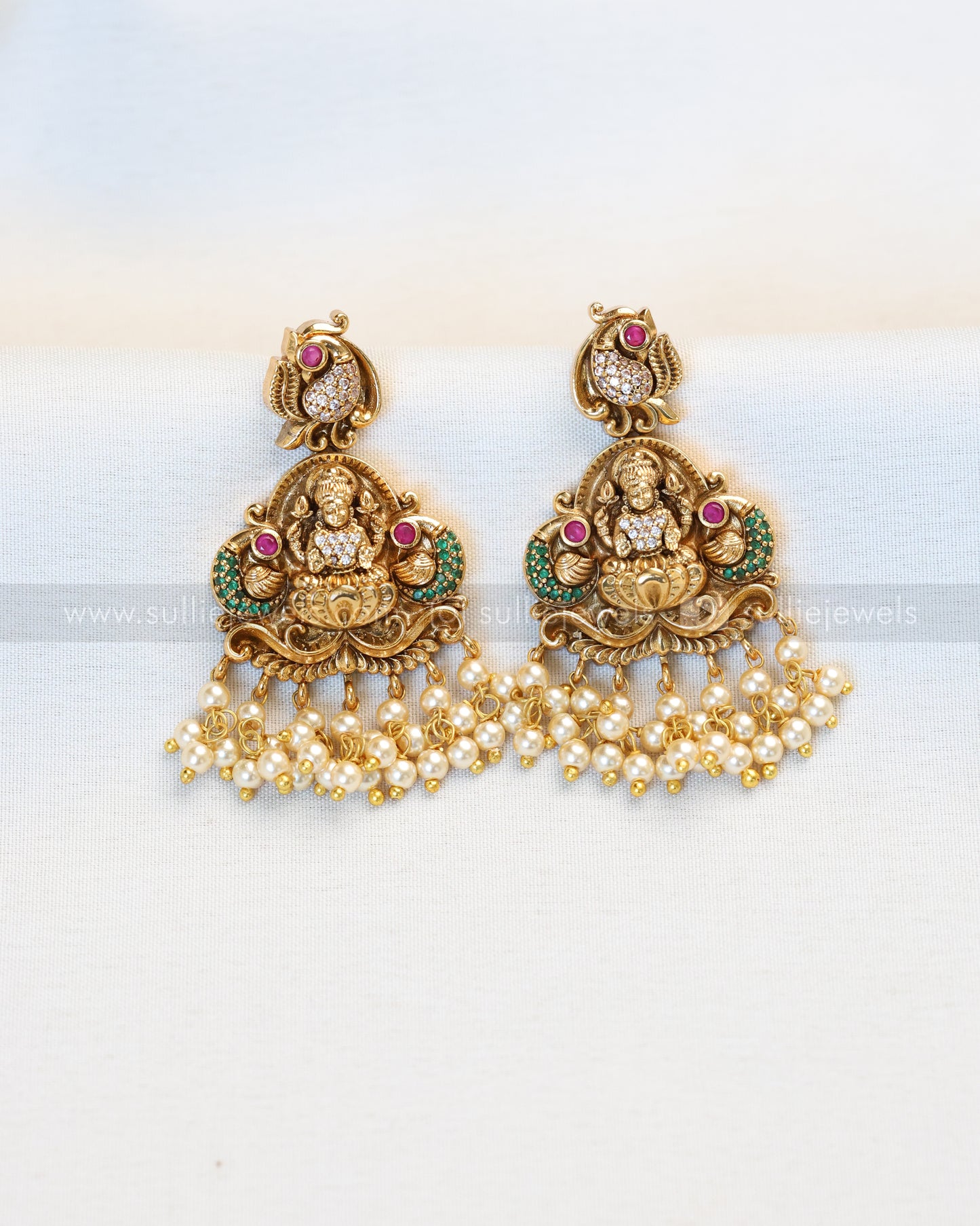 Premium Goddess Stone Layered Combo with Earrings