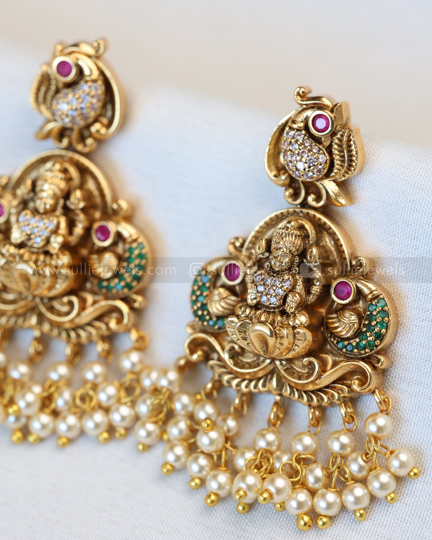 Premium Goddess Multicolour Long Chain with Earring