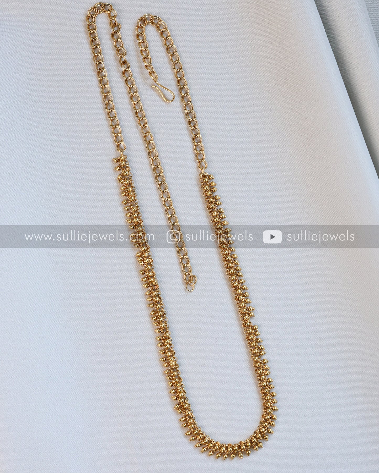 Minimal Gold Balls Hip Chain