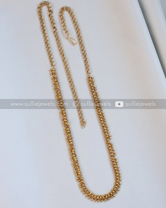 Minimal Gold Balls Hip Chain