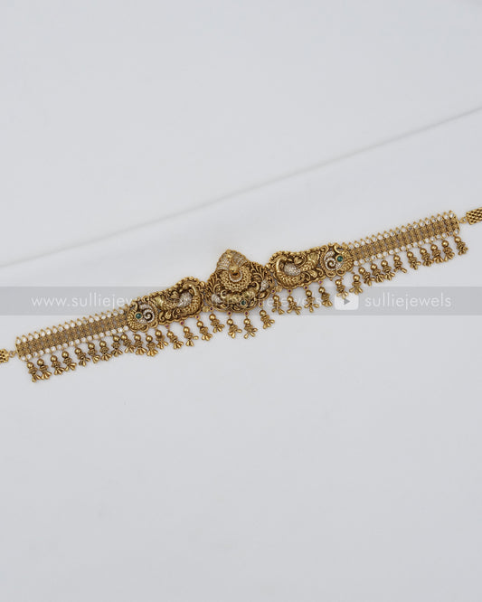 No Idol - 3D Peacock Detailed Premium Hipchain