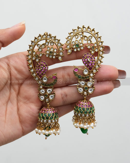 E1179 - Premium Kemp Victorian Ear Cuff Jhumka