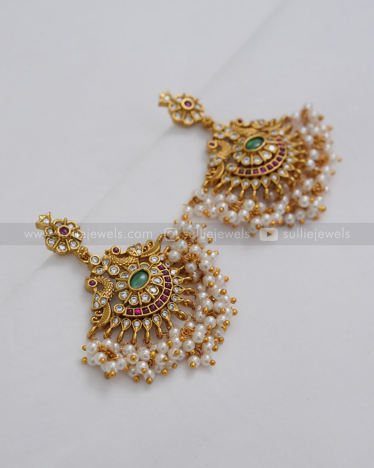No Idol - Guttapusalu Peacock Bridal Combo (3 Piece)