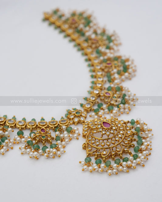 No Idol - Onyx Guttapusalu Necklace with Earring