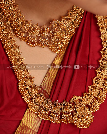 Lakshmi Bridal Short & Long Necklace Set