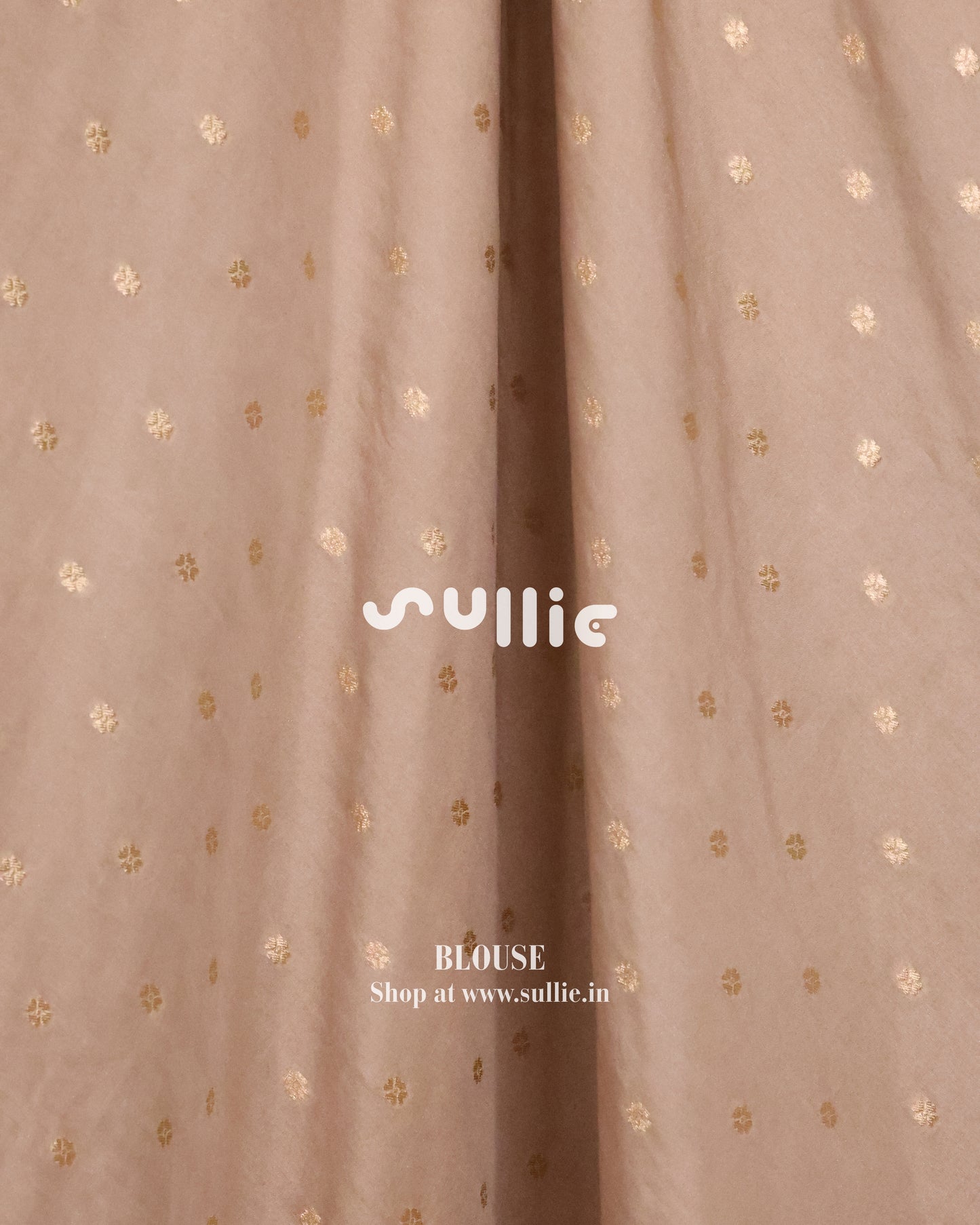 Banarasi Crepe Silk Saree in Champagne Beige