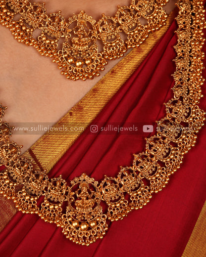 Lakshmi Bridal Short & Long Necklace Set