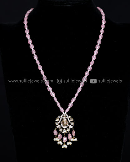 Venkateshwara Bead Pendant with earring