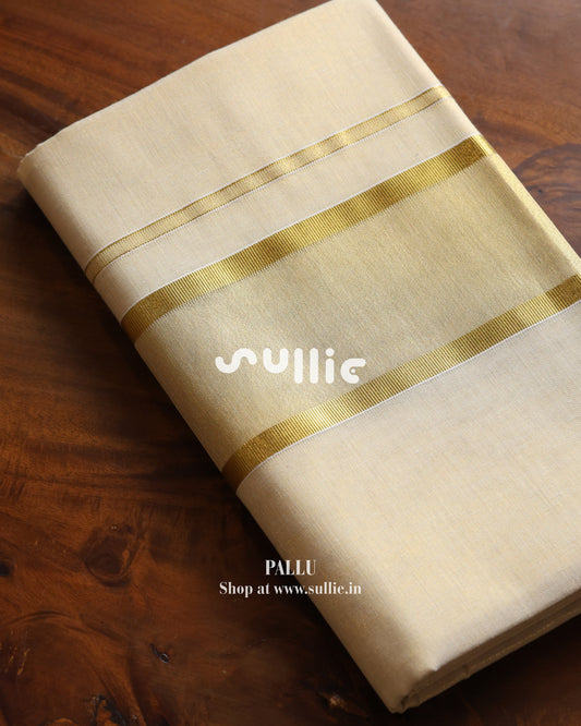 Classic Tissue Kerala Kasavu Saree | Onam Saree