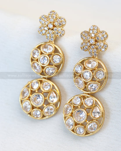 Diamond Designer Necklace with Earrings