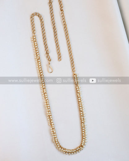 Minimal Pearl Cluster Hip Chain