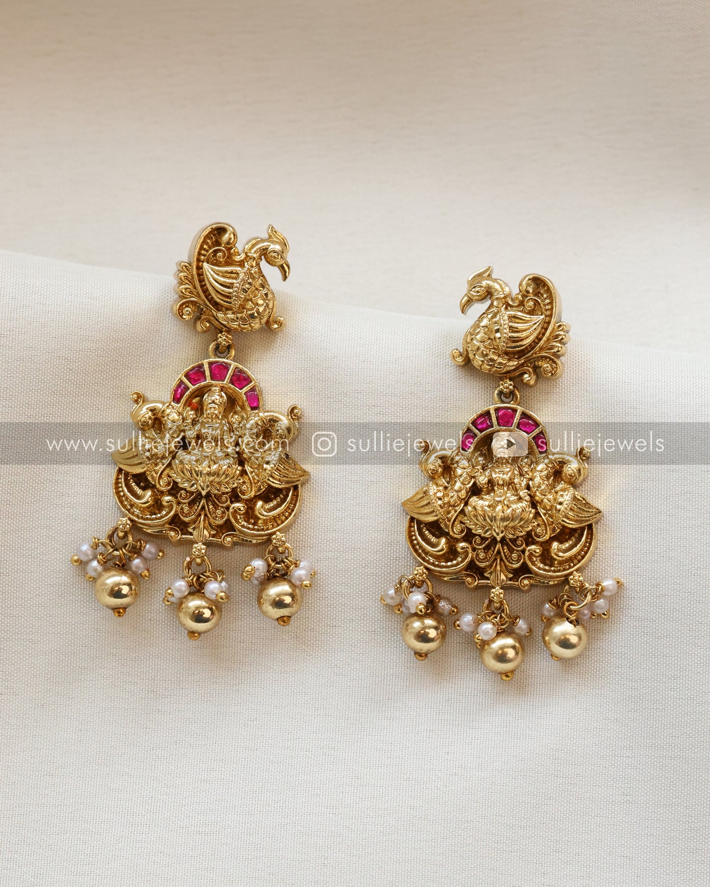 Lakshmi Designer Ruby Bridal Combo ( 3 piece )