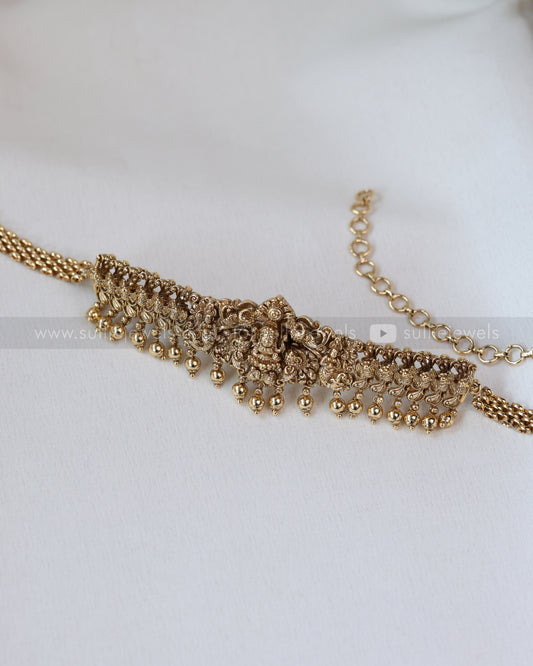 2125 - Premium Goddess Gold Choker with Stud
