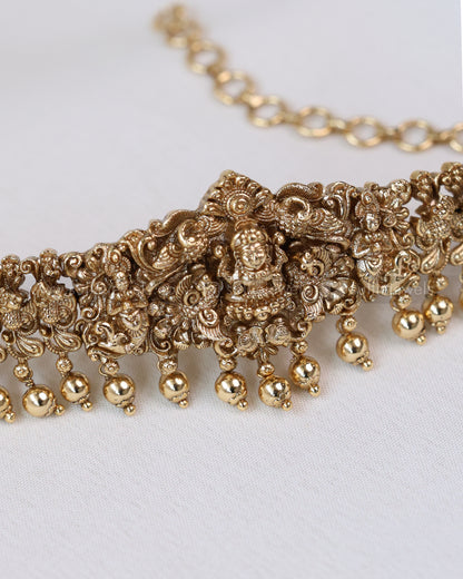 2125 - Premium Goddess Gold Choker with Stud