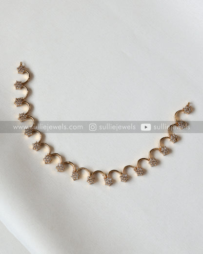 Diamond Inverted U Necklace Set