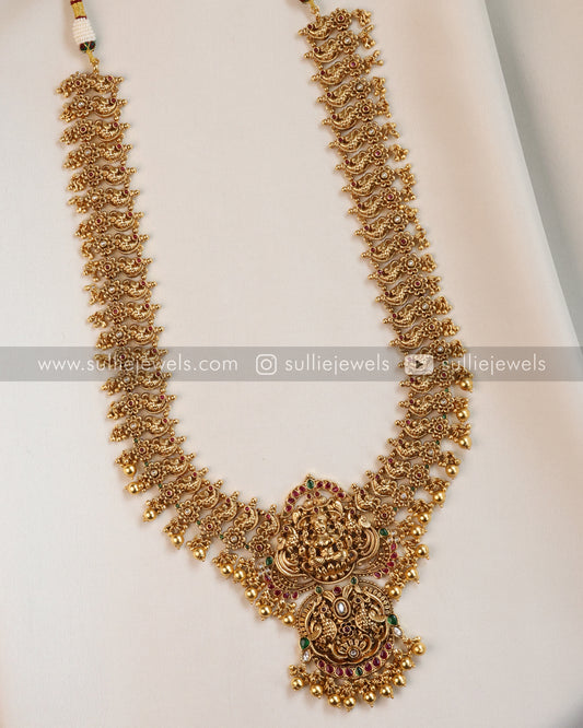 Lakshmi Premium Antique Long Chain/Haaram with Jhumka