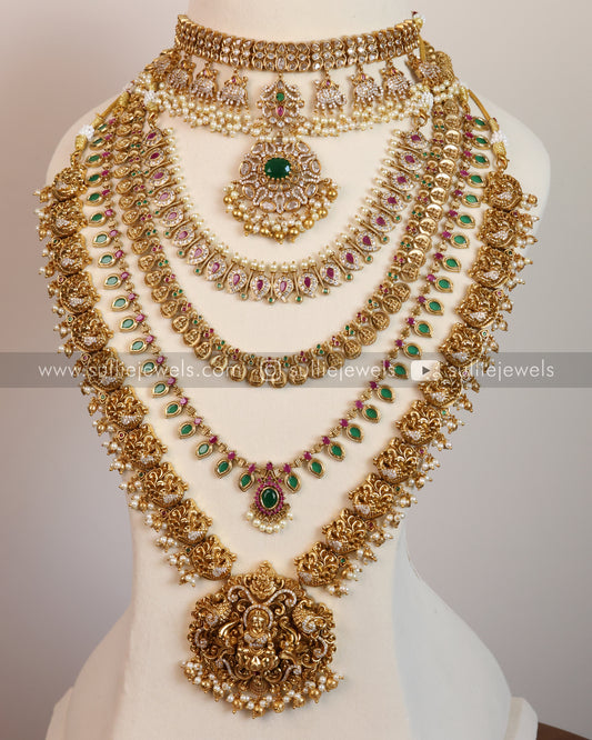 Premium Stonework Bridal Combo Set ( 10 piece )