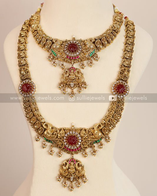 Lakshmi Designer Ruby Bridal Combo ( 3 piece )