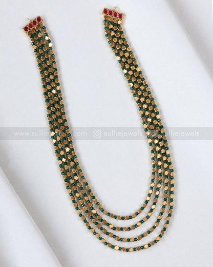 3904 - Ashtapilu 4 Layered Chain with Stud