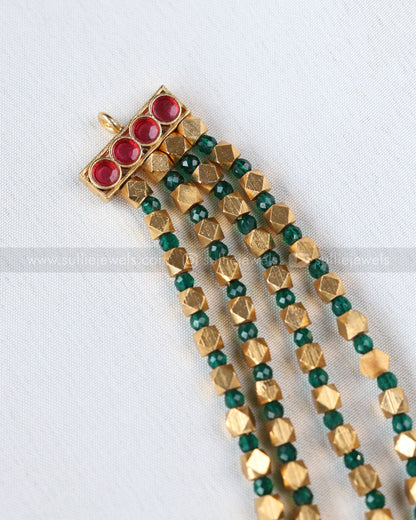 3904 - Ashtapilu 4 Layered Chain with Stud