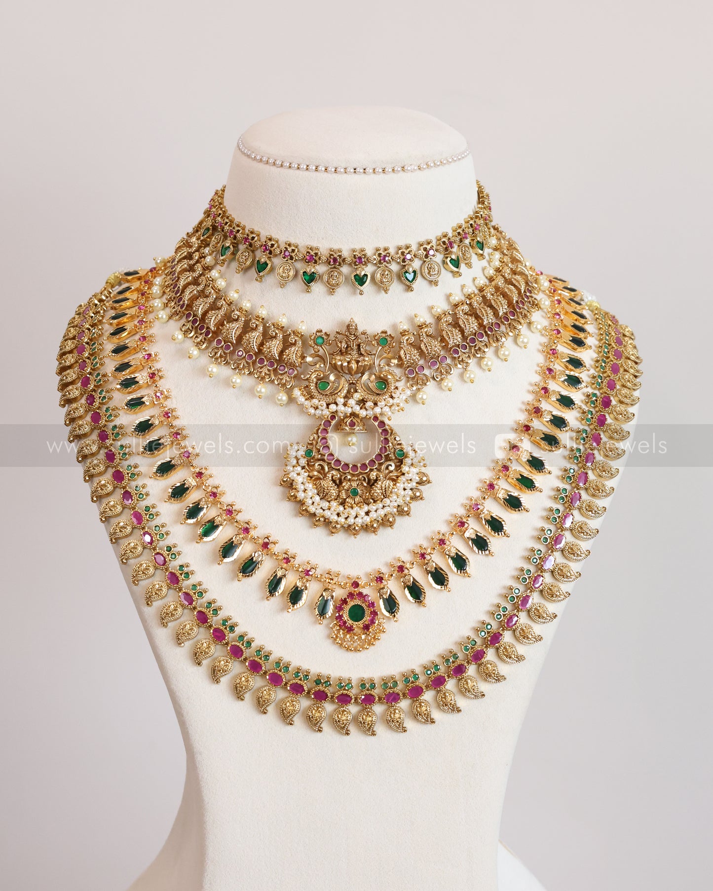 Kerala Design Traditional Bridal Combo ( 6 piece )