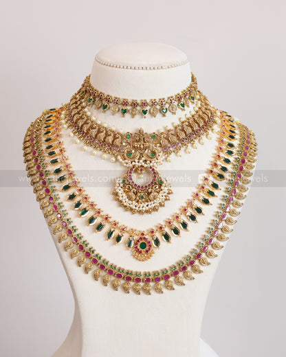 Kerala Design Traditional Bridal Combo ( 6 piece )