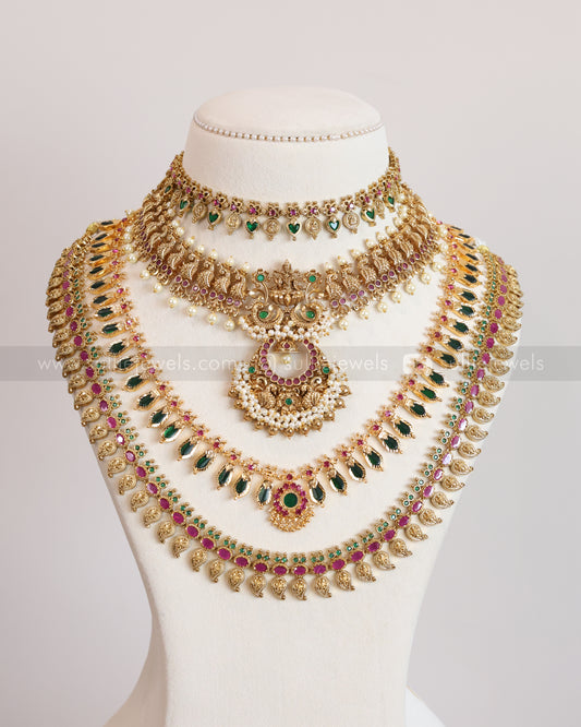 Kerala Design Traditional Bridal Combo ( 6 piece )