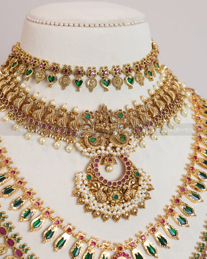 Kerala Design Traditional Bridal Combo ( 6 piece )