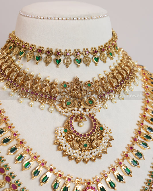 Kerala Design Traditional Bridal Combo ( 6 piece )