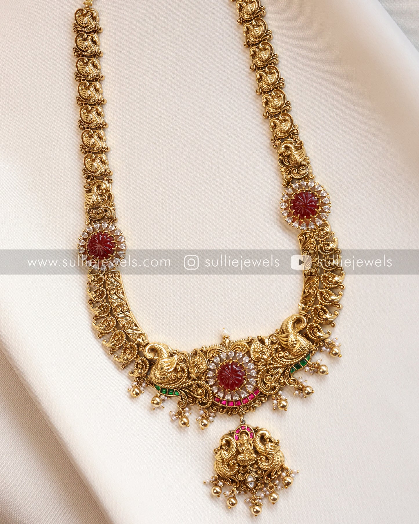 Lakshmi Designer Ruby Bridal Combo ( 3 piece )
