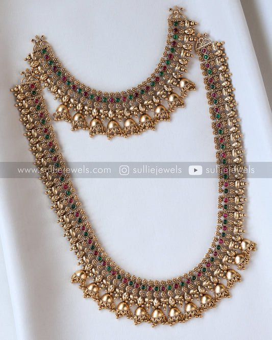 Sullie Basic - Multicolour Hanging Bridal Combo with Earring