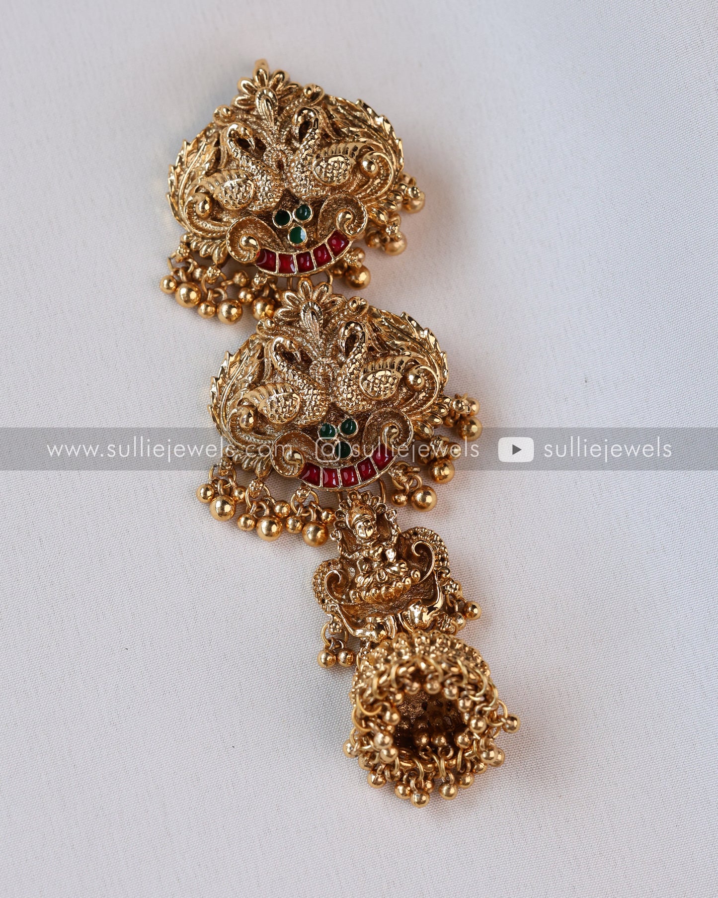 Sullie Basic - Peacock & Lakshmi Hair Brooch