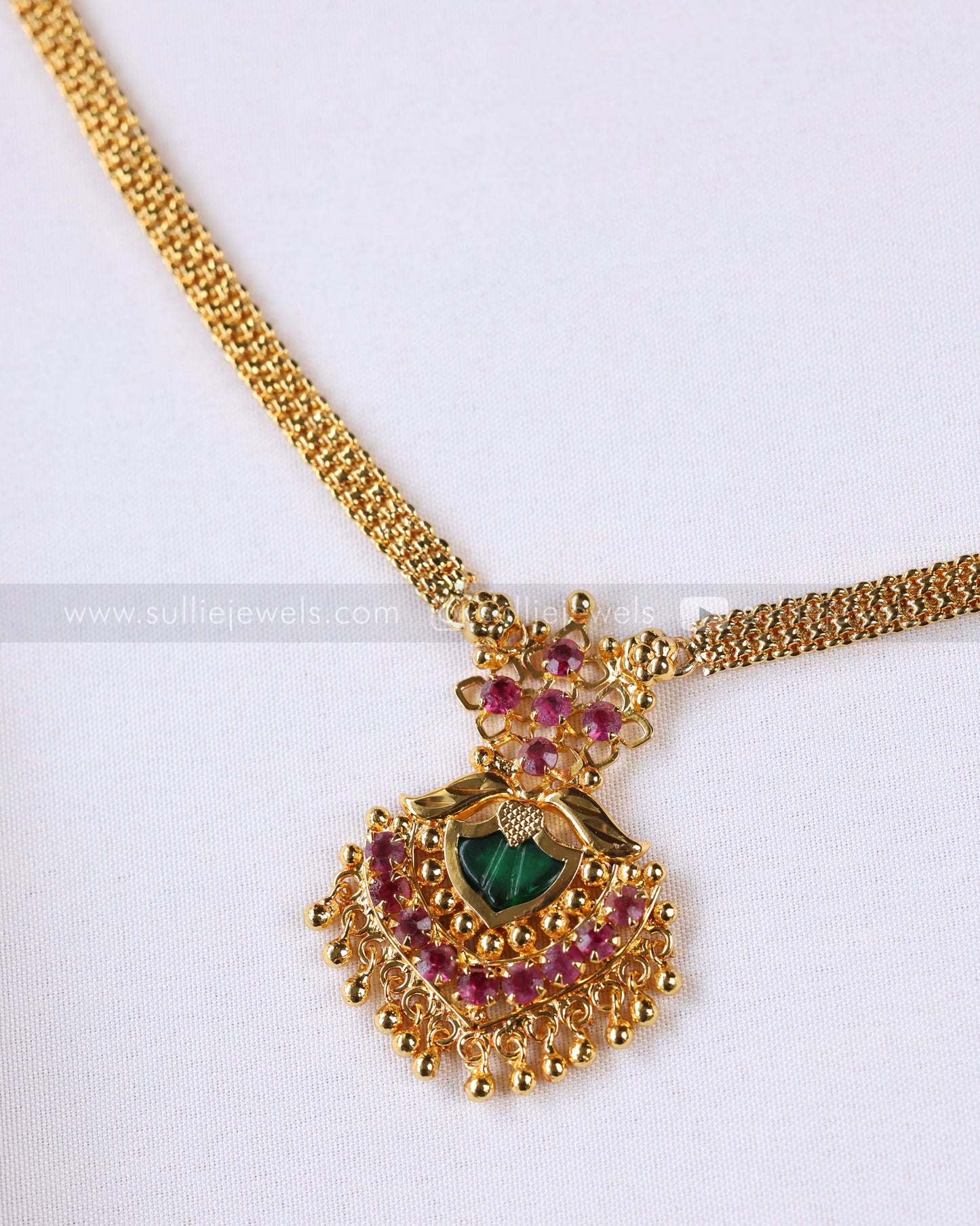 3869 - Traditional Gold Plated Palakka Chain
