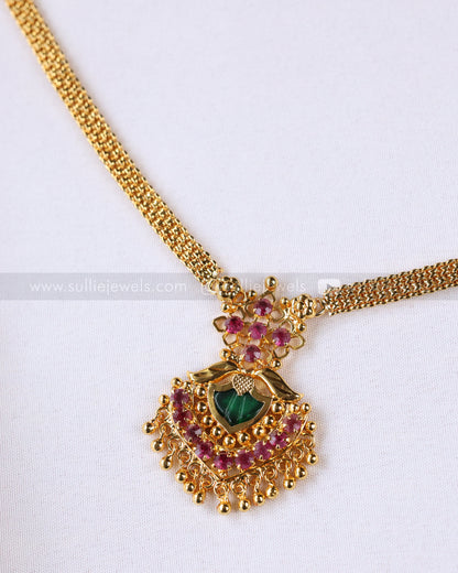 3869 - Traditional Gold Plated Palakka Chain