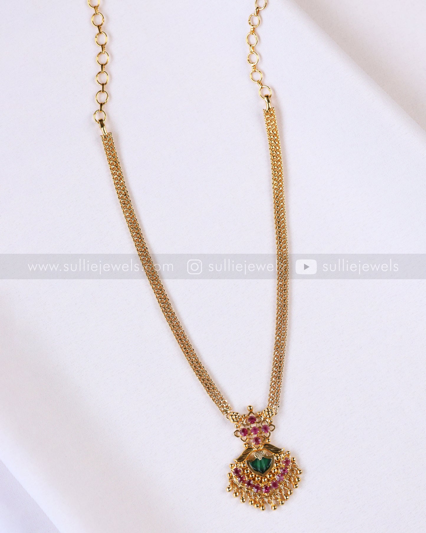 3869 - Traditional Gold Plated Palakka Chain