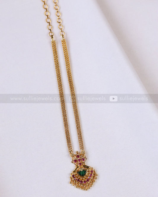 3869 - Traditional Gold Plated Palakka Chain