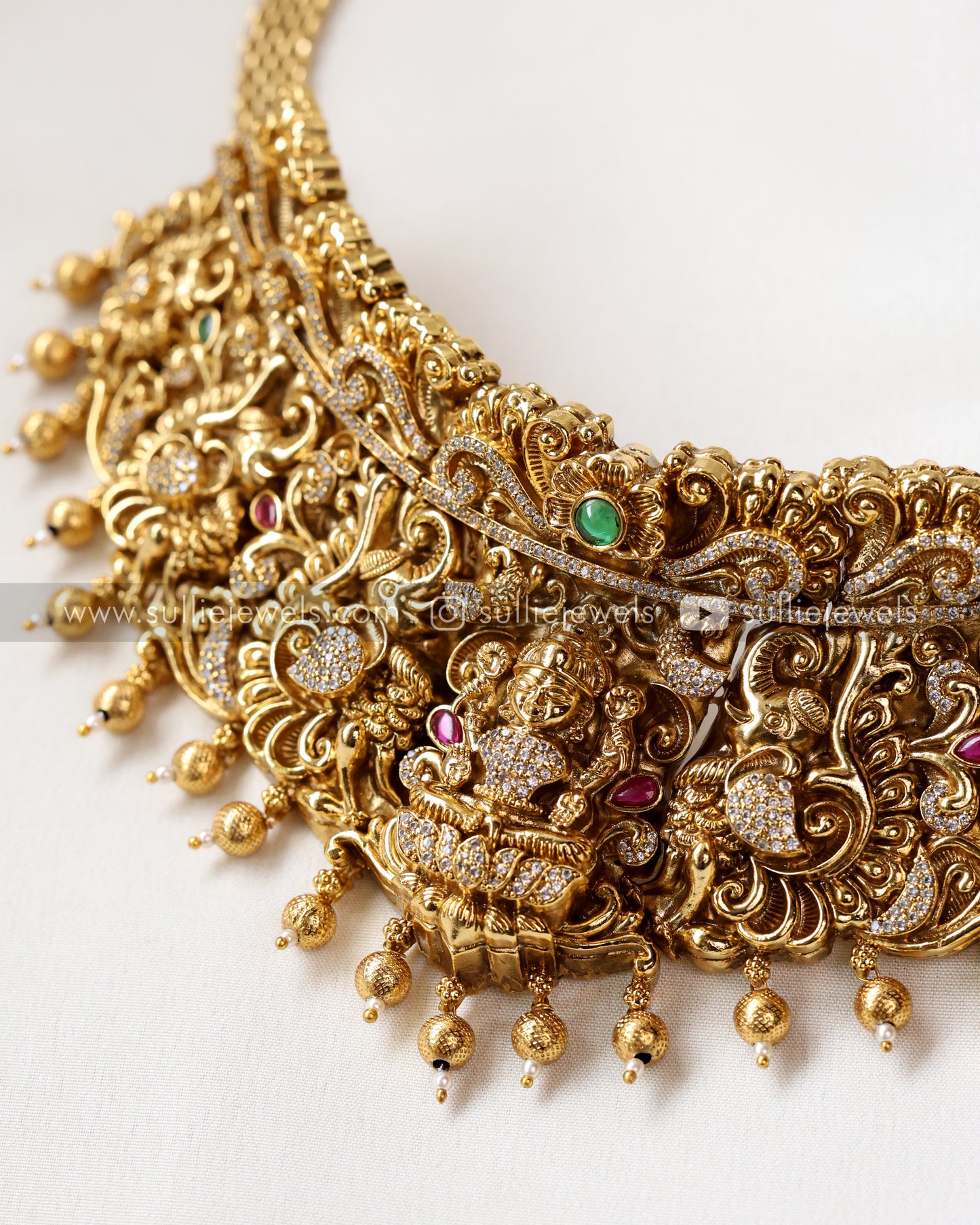 Premium Stone Lakshmi Bridal Combo ( 4 piece )