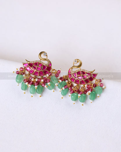E1258 - Premium Swan Jadau Kemp Stud