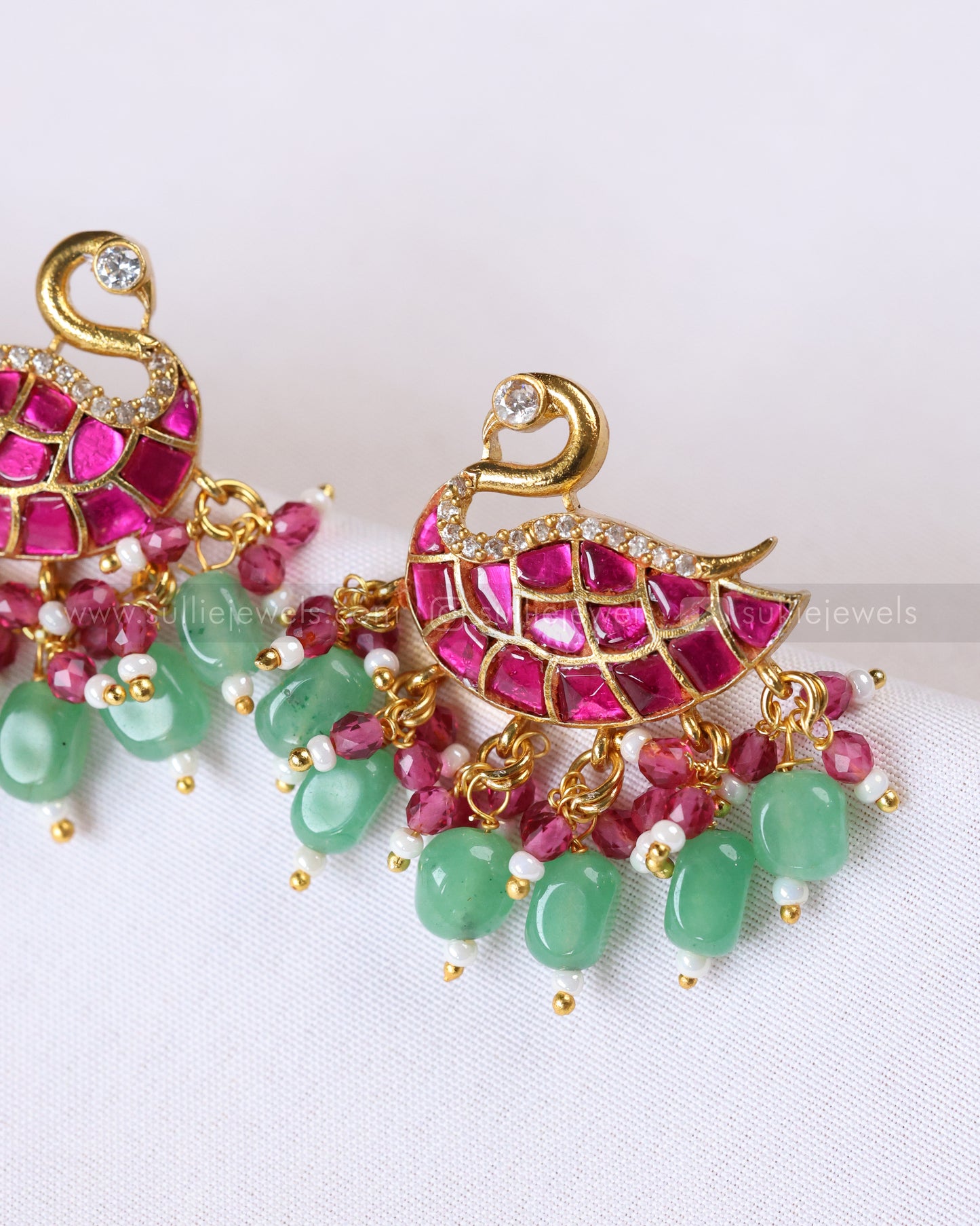 E1258 - Premium Swan Jadau Kemp Stud