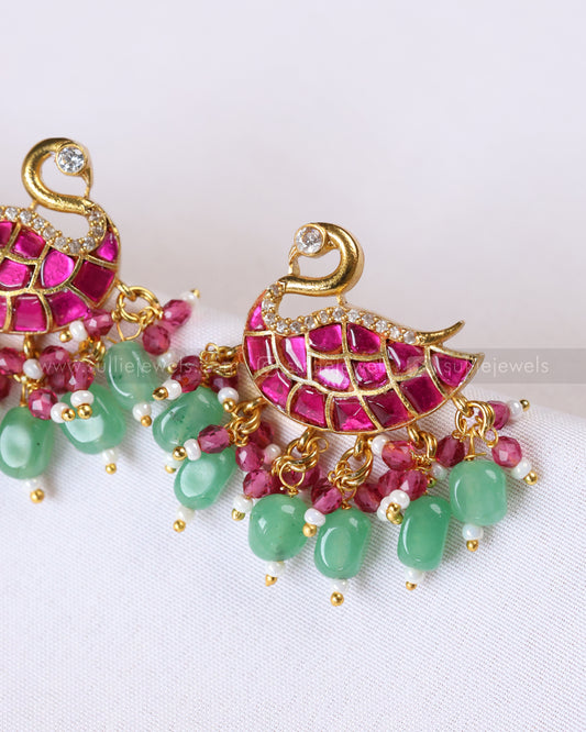 E1258 - Premium Swan Jadau Kemp Stud
