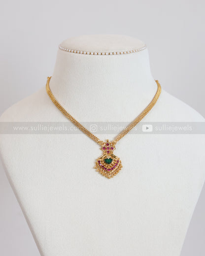 3869 - Traditional Gold Plated Palakka Chain