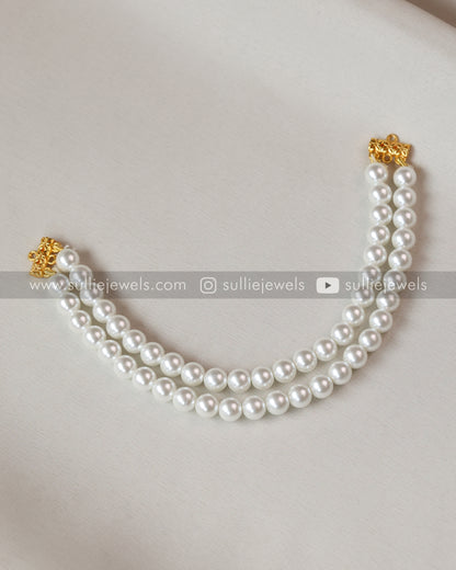 Two Layer White Pearl Necklace