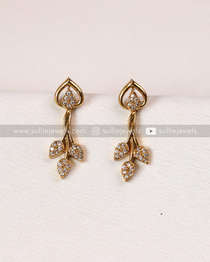 Diamond Lookalike Hasli Necklace with Earring