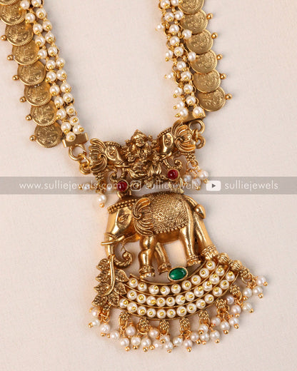Elephant Coin Haram with Earrings