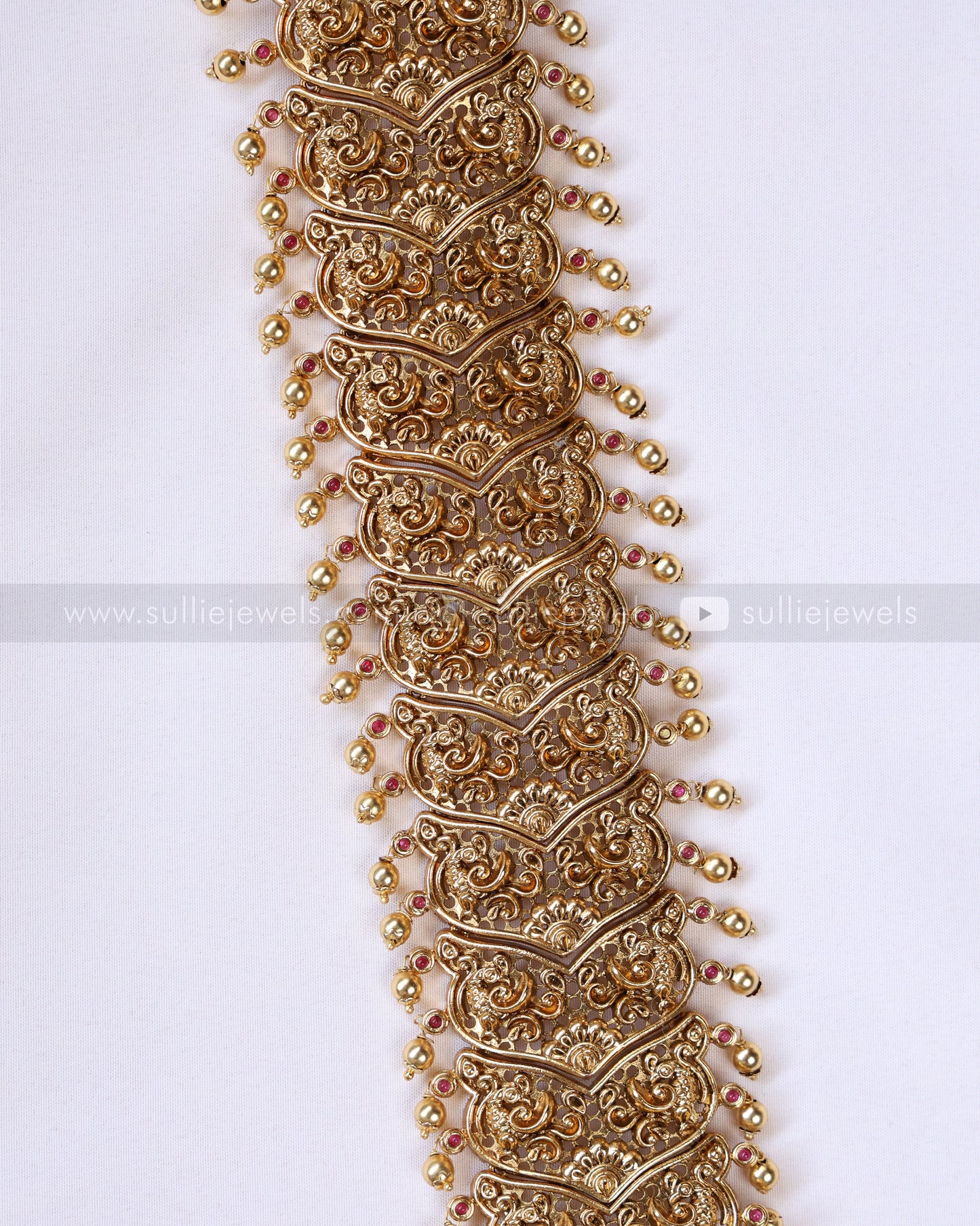 095 - Long Lakshmi & Peacock Detailed Premium Choti