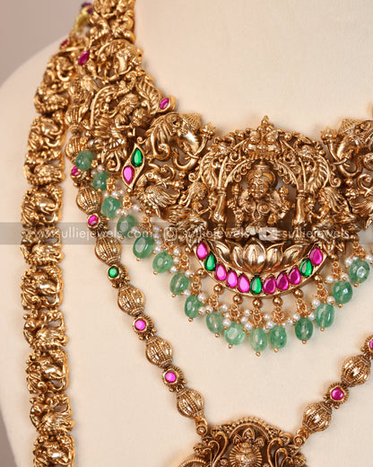 Lakshmi Premium Mint beads Bridal Combo ( 5 piece )