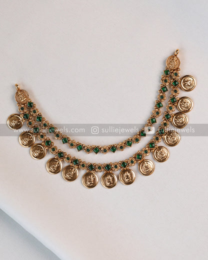 Two Layer Coin Necklace Set